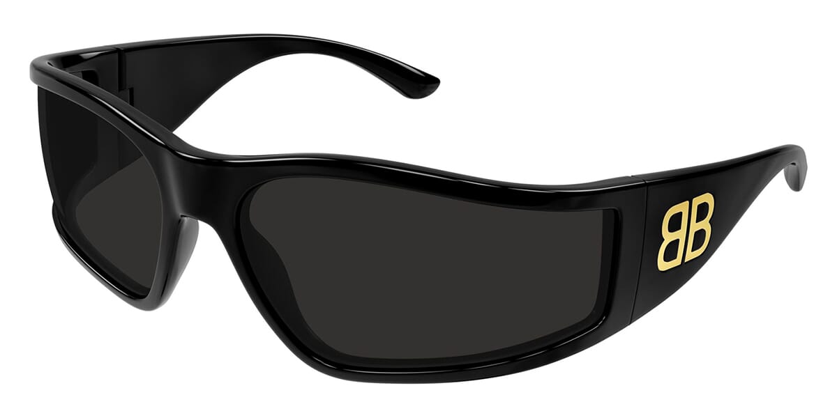 Balenciaga BB0457S Wraparound Sunglasses | Fashion Eyewear display picture 1