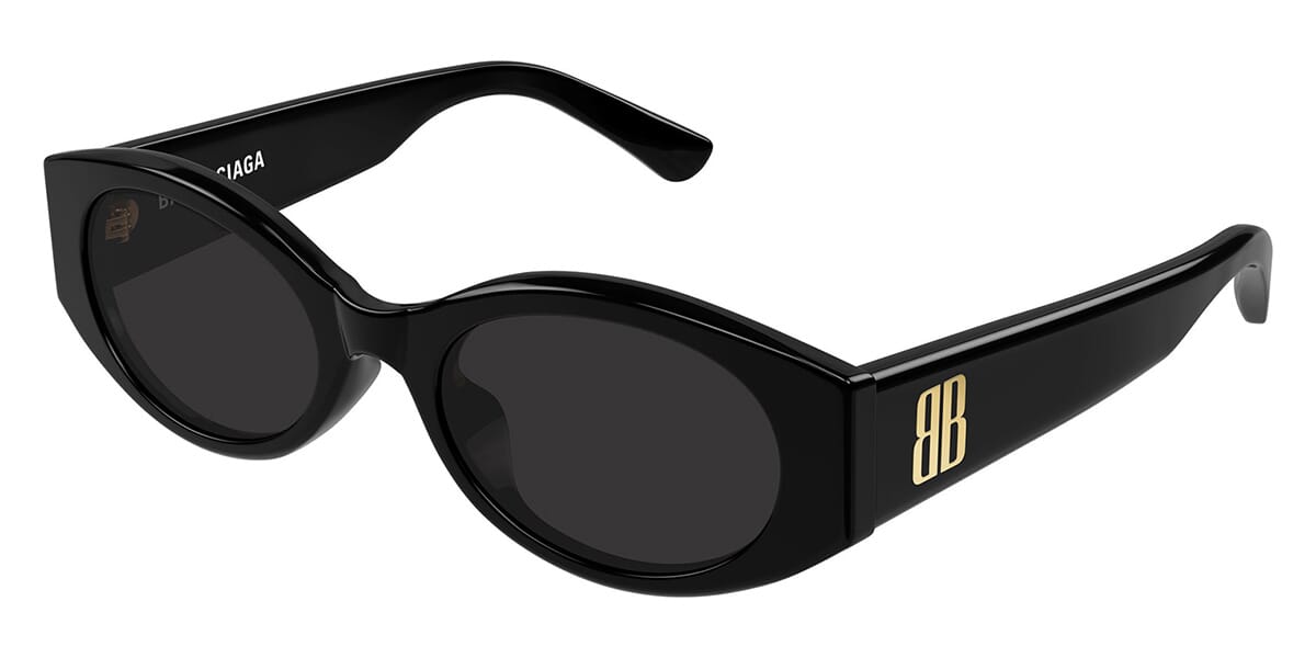 Balenciaga Round Sunglasses in Black Balenciaga BB0369SK Round Sunglasses | Fashion Eyewear US main image 3