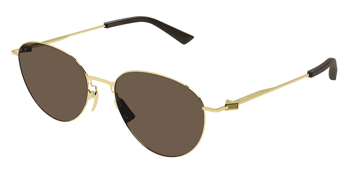 Bottega Veneta BV1268S 002 Aviator Sunglasses - Gold / Brown Bottega Veneta Bottega Veneta BV1012S 003 Sunglasses Gold  main image 4