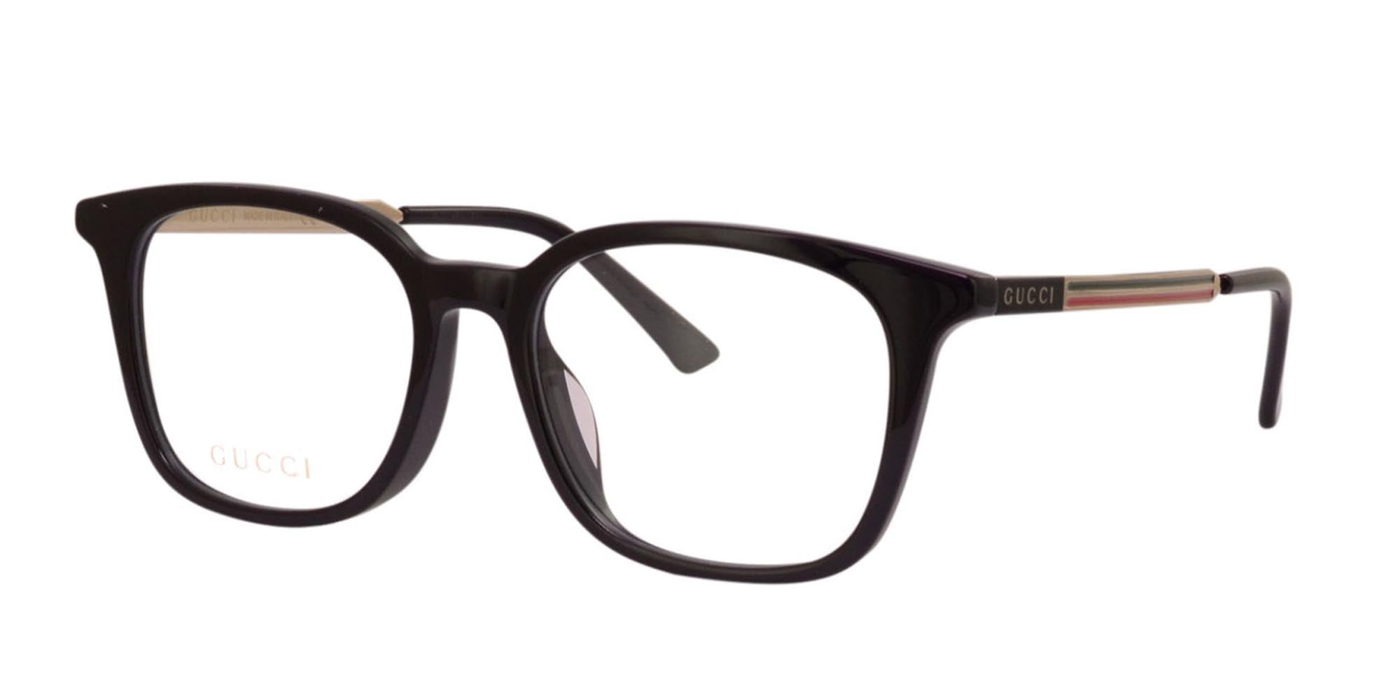 メガネ Gucci Eyeglass Frame GG0831OA 001 Asian Fit Gucci Asian Fit GG0831OA Square Glasses | Fashion Eyewear US