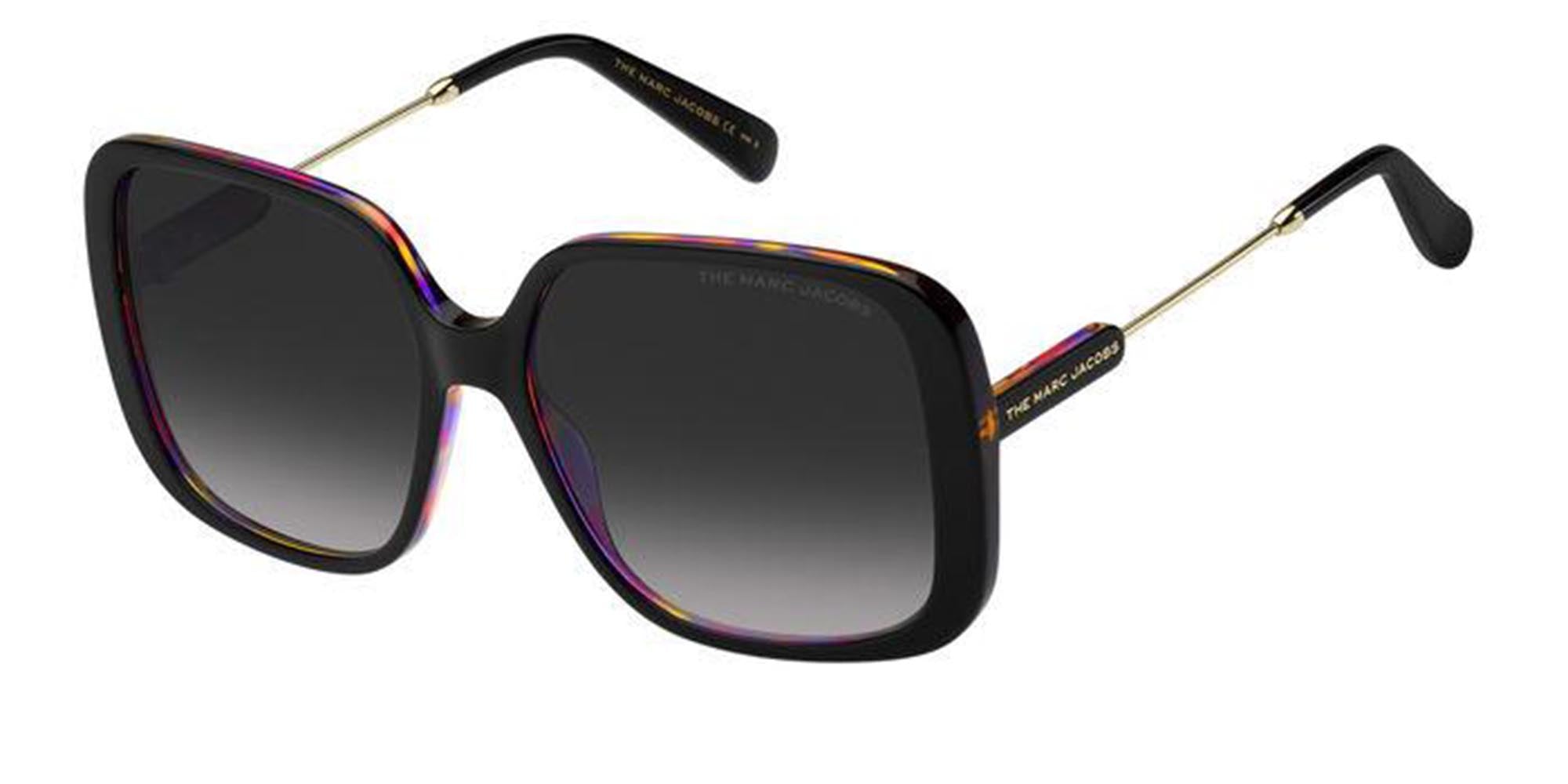 Marc Jacobs Black and Pink Square Sunglasses Marc Jacobs MARC659_S Sunglasses main image 2