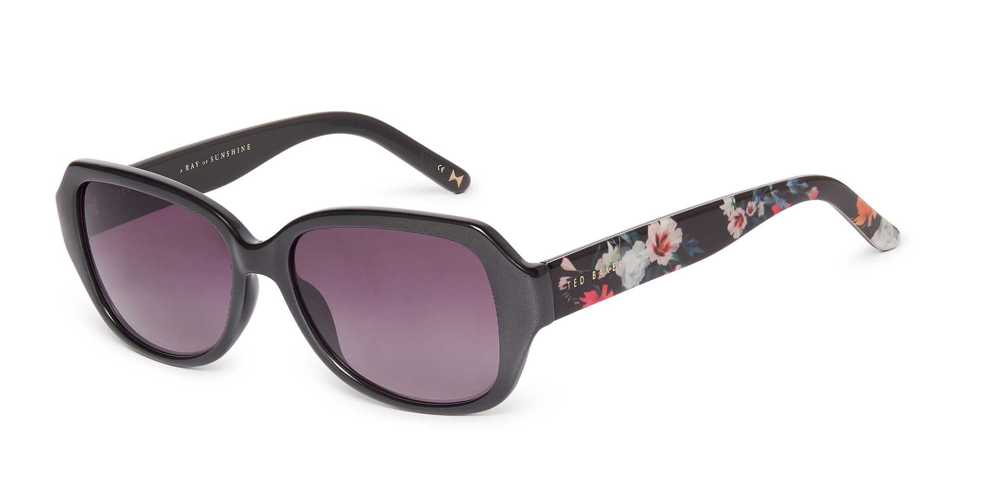 Ted Baker Black and Purple Sunglasses 7.5% Off on Ted Baker Sunglasses B659 BLK Black Red Cat Eye  main image 4