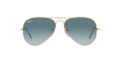 Ray-Ban Aviator RB3025 - Small Gold/Blue Grey Gradient #colour_gold-blue-grey-gradient