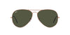 Ray-Ban Aviator RB3025 - Small Rose Gold/Green #colour_rose-gold-green