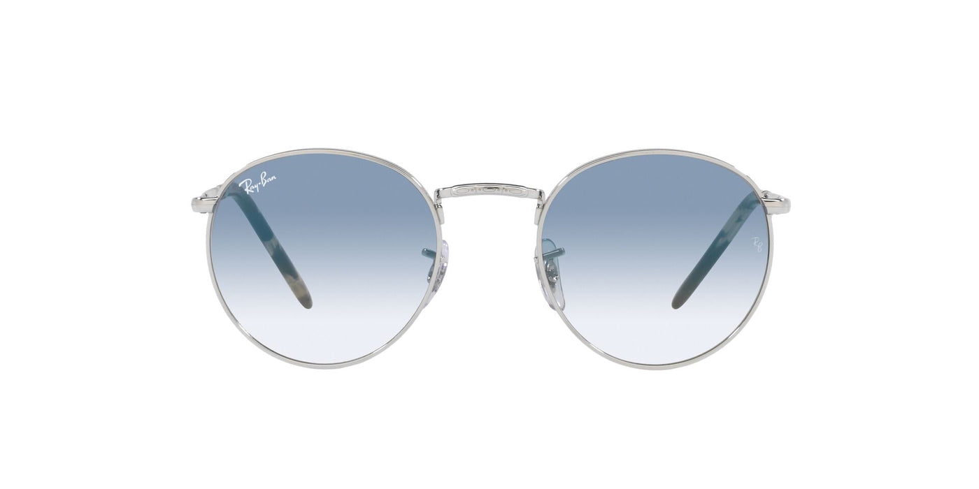 Ray-Ban New Round RB3637 Silver/Clear Gradient Blue #colour_silver-clear-gradient-blue