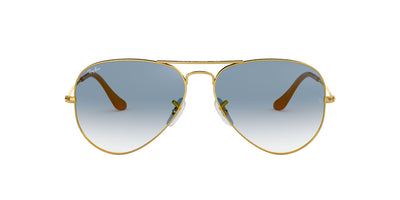 Ray-Ban Aviator RB3025 Gold/Blue Gradient #colour_gold-blue-gradient