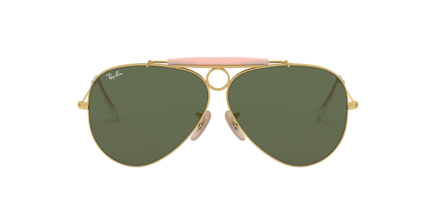 Ray-Ban Shooter RB3138 Gold/Green 2 #colour_gold-green-2