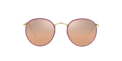 Ray-Ban Round Full Color RB3447JM Violet/Silver/Pink Mirror #colour_violet-silver-pink-mirror