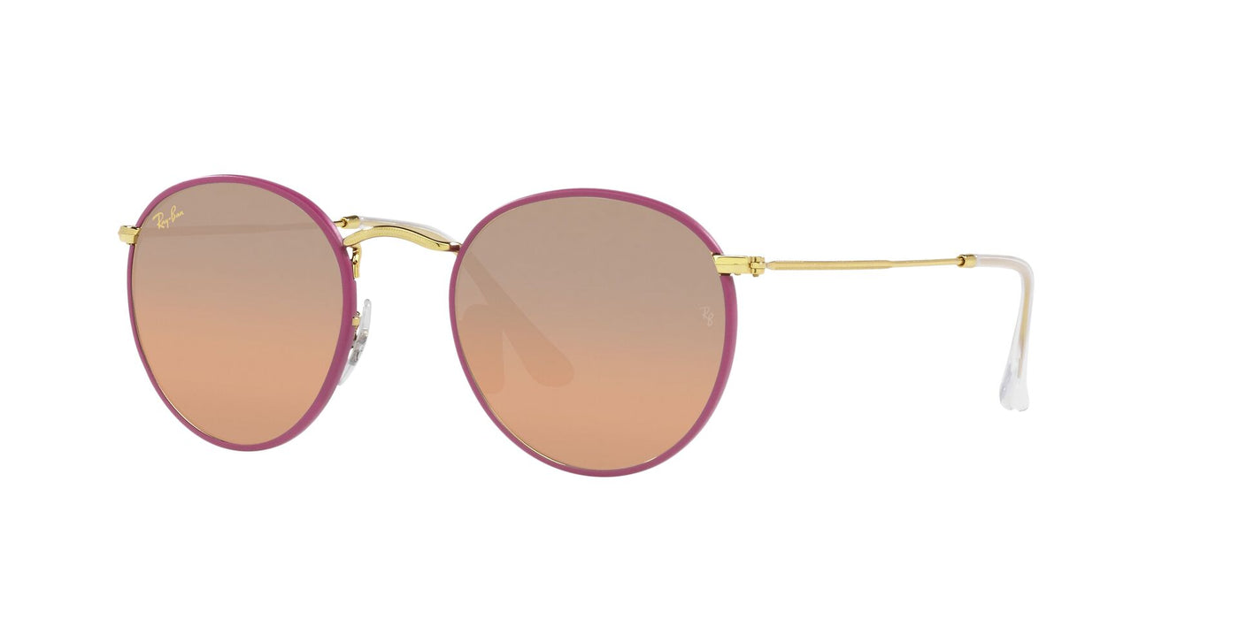 Ray-Ban Round Full Color RB3447JM Violet/Silver/Pink Mirror #colour_violet-silver-pink-mirror