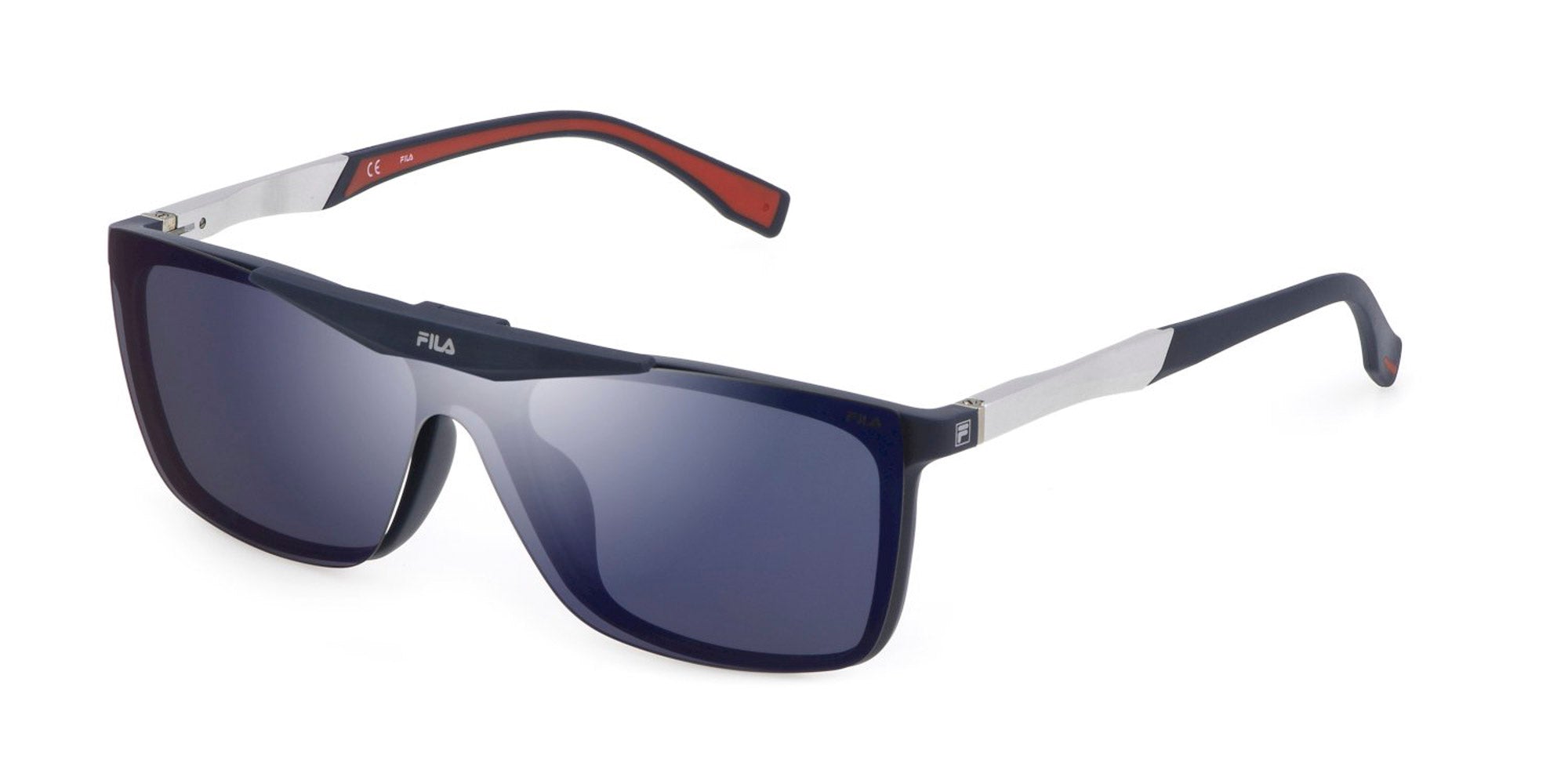 FILA Unisex Semi-Matte Black Sunglasses Fila Sunglasses SF9381 U28P main image 4