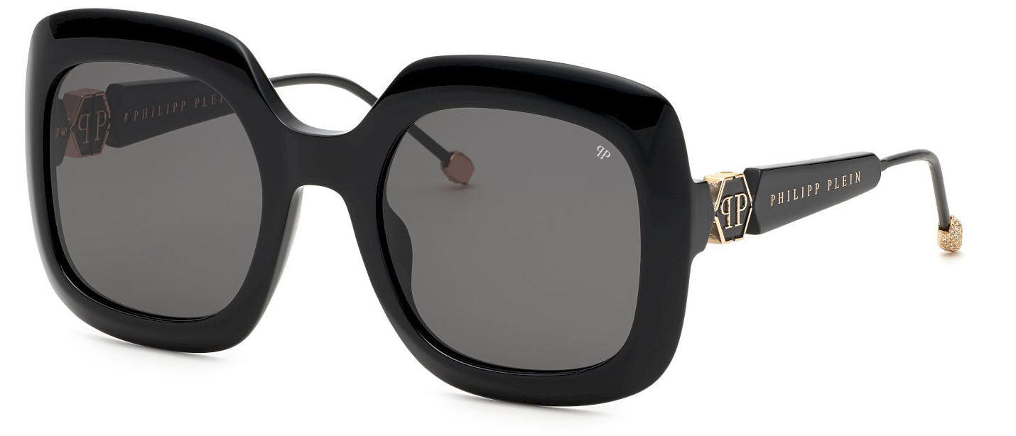 Philipp Plein Black Sunglasses Philipp Plein SPP185 Sunglasses exclusive at Dellamoda main image 2
