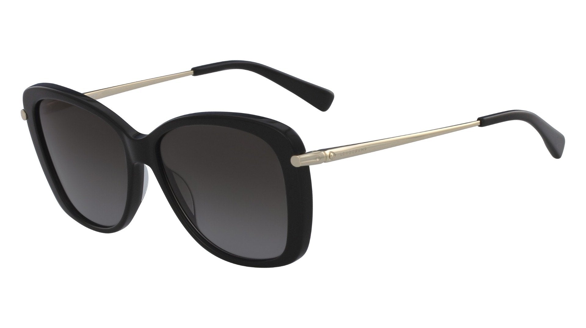 Longchamp Black Gray Gradient Butterfly Ladies Sunglasses 0018 56 LO616SL Case N Longchamp Butterfly Ladies Black Sunglasses | Mercari main image 2