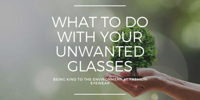 What to do with your unwanted glasses...