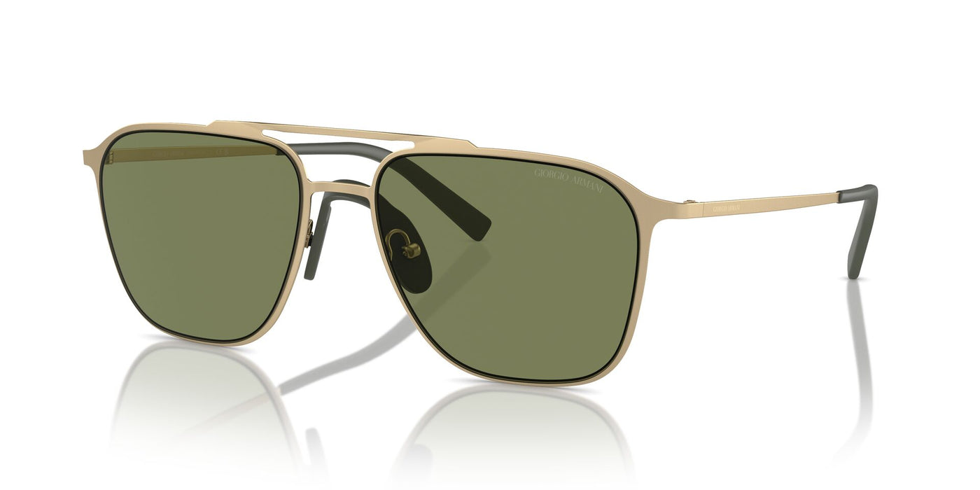 Giorgio Armani AR6110 Matte Pale Gold/Green #colour_matte-pale-gold-green