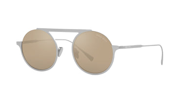 Giorgio Armani AR6146 Matte Silver/Light Brown Dark Gold Mirror #colour_matte-silver-light-brown-dark-gold-mirror