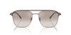 Giorgio Armani AR6154 Matte Gunmetal/Brown Silver Mirror Gradient #colour_matte-gunmetal-brown-silver-mirror-gradient