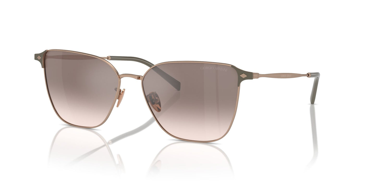 Giorgio Armani AR6155 Rose Gold/Brown Silver Mirror Gradient #colour_rose-gold-brown-silver-mirror-gradient