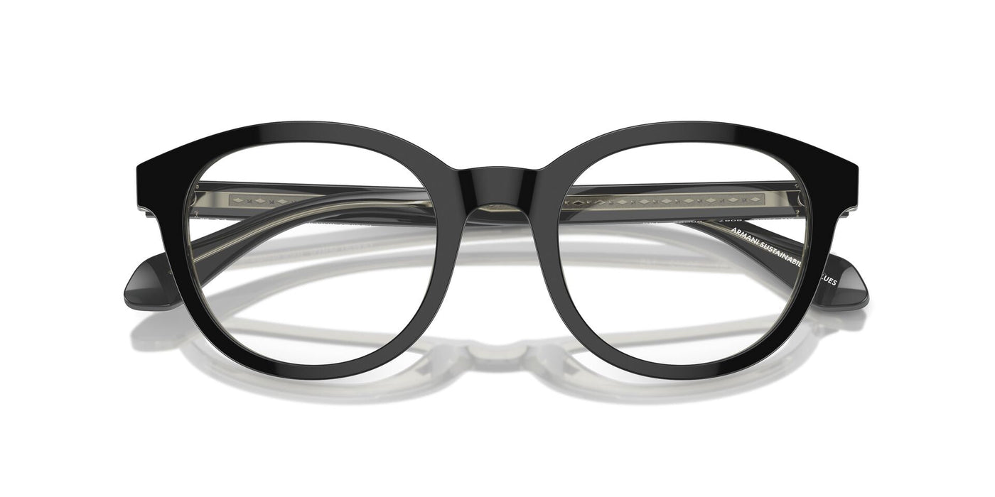 Giorgio Armani AR7256 Top Black-Transparent Green #colour_top-black-transparent-green