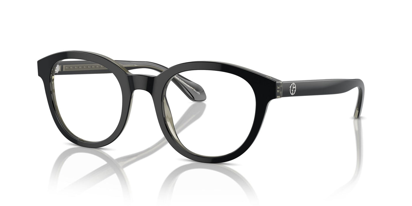 Giorgio Armani AR7256 Top Black-Transparent Green #colour_top-black-transparent-green