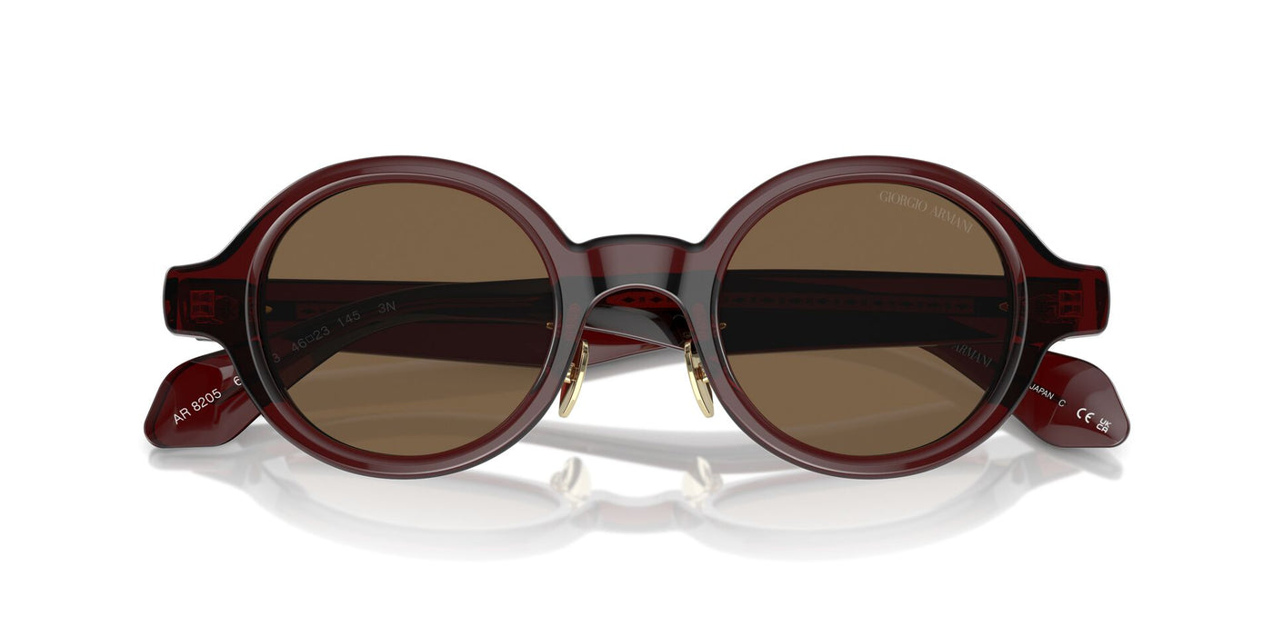 Giorgio Armani AR8205 Transparent Brown/Dark Brown #colour_transparent-brown-dark-brown