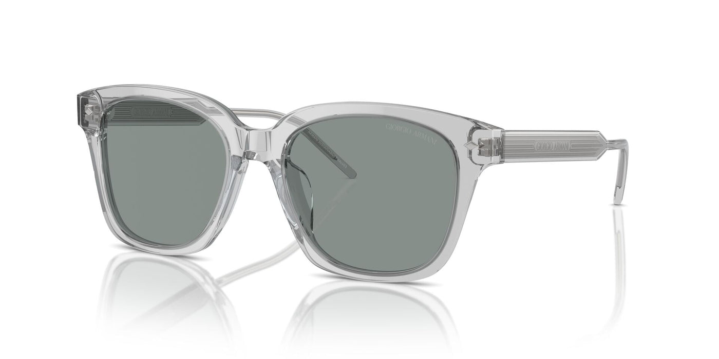 Giorgio Armani AR8210U Transparent Grey/Blue #colour_transparent-grey-blue