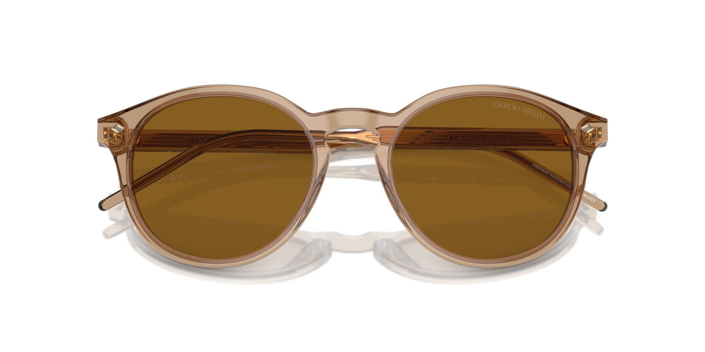 Giorgio Armani AR8211 Transparent Brown/Brown #colour_transparent-brown-brown