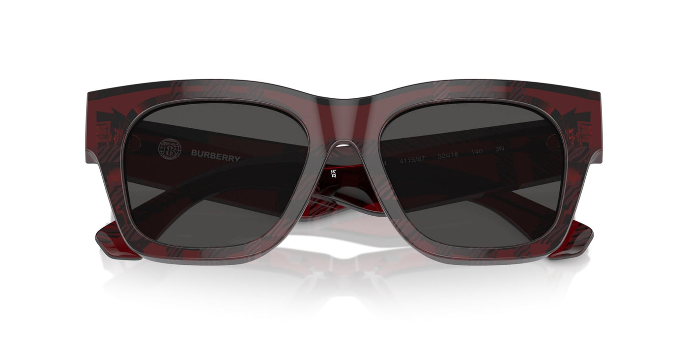 Burberry BE4424 Check Red/Dark Grey #colour_check-red-dark-grey