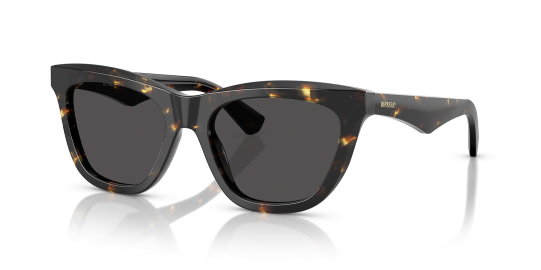 Burberry Black Tortoise Cat-Eye Sunglasses Burberry: Black Cat-Eye Sunglasses | SSENSE main image 3