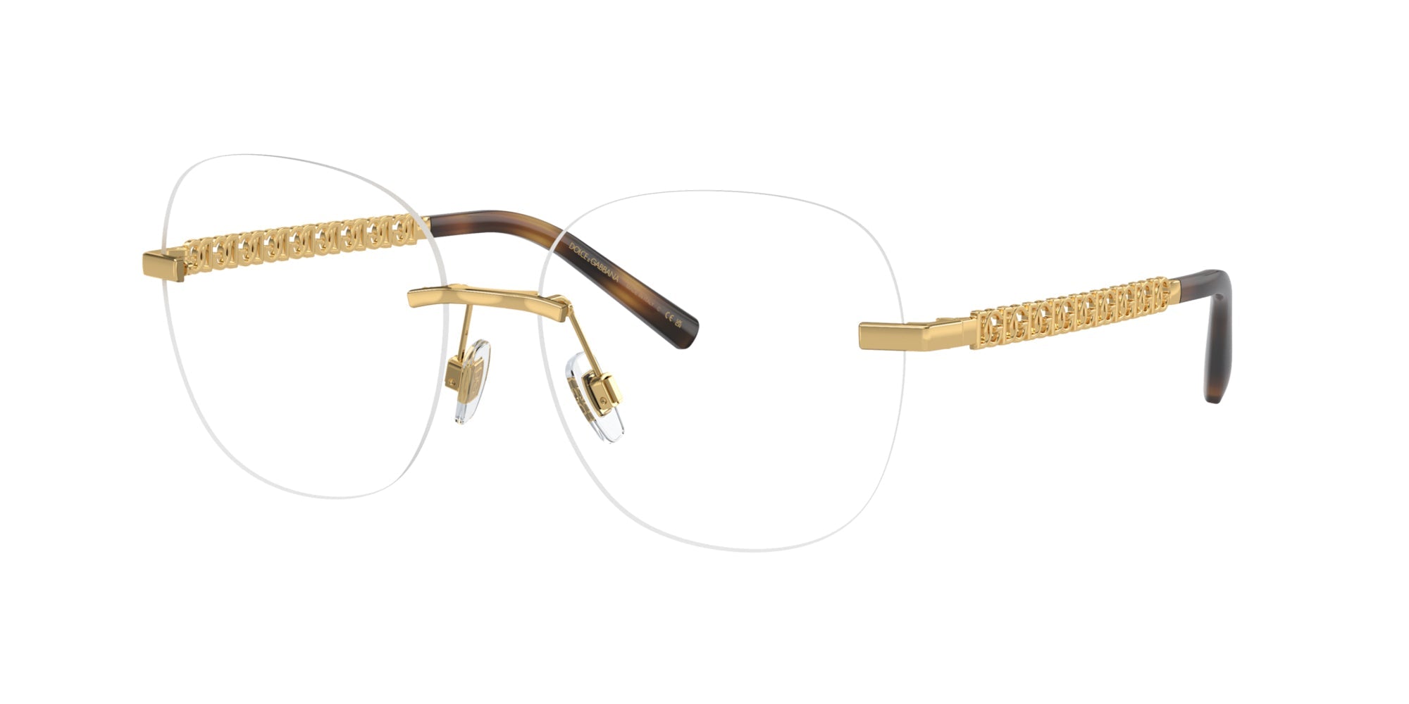 Dolce&Gabbana DG1352 Square Glasses | Fashion Eyewear UK