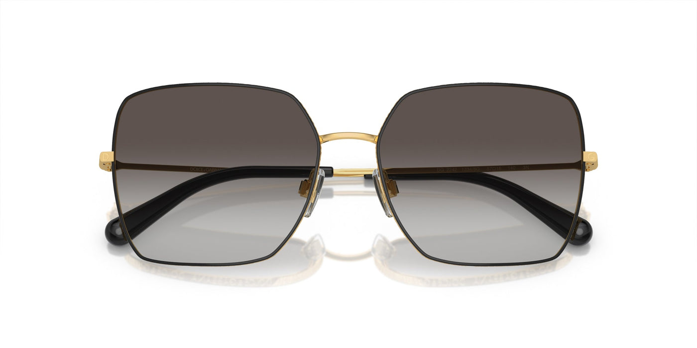 Dolce&Gabbana DG2242 Black/Light Grey Black Gradient #colour_black-light-grey-black-gradient