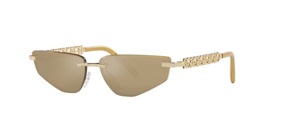 Dolce&Gabbana DG2301 Gold/Clear Real Yellow Gold Mirror #colour_gold-clear-real-yellow-gold-mirror