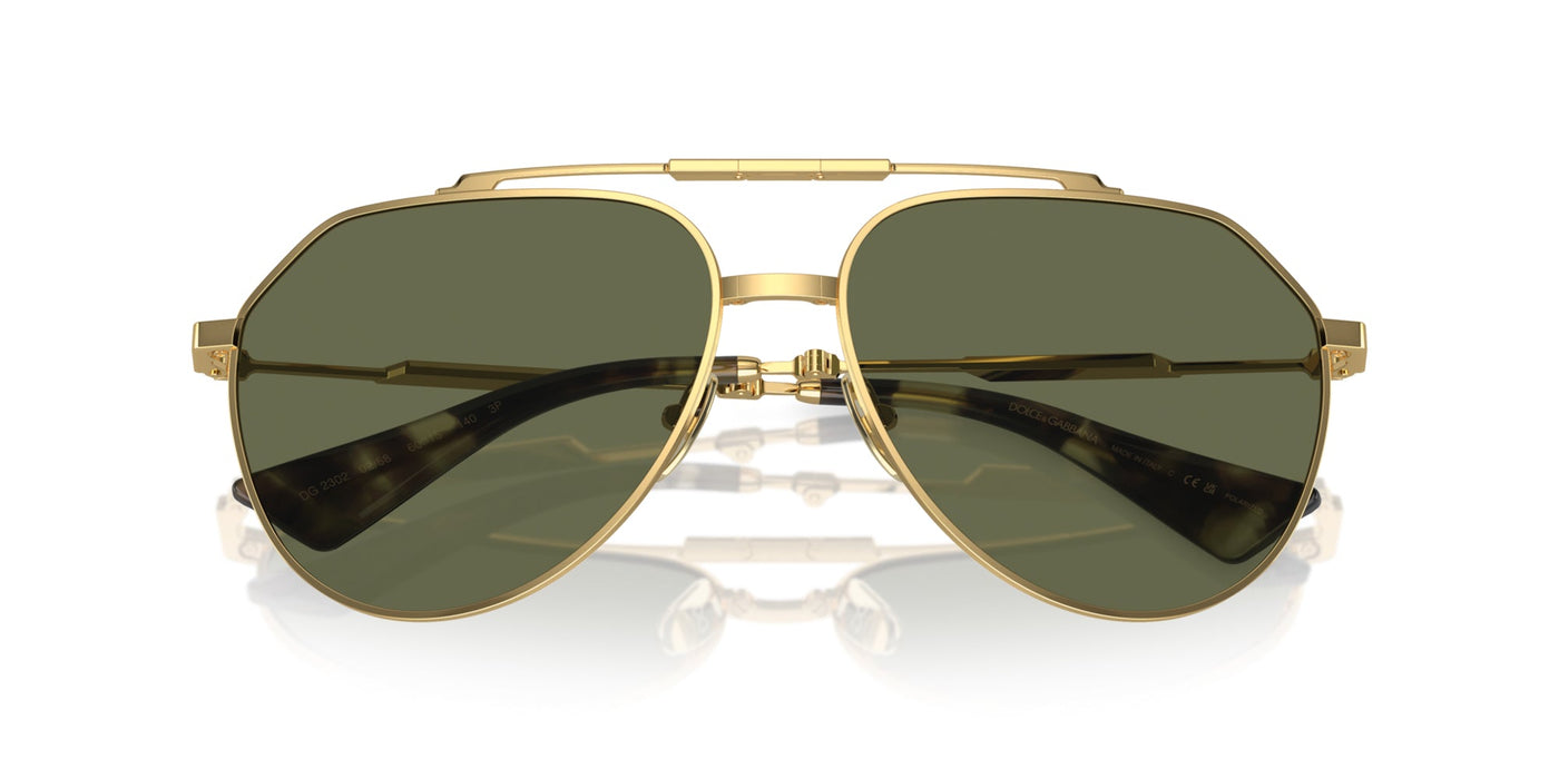 Dolce&Gabbana DG2302 Gold/Green Polarised #colour_gold-green-polarised