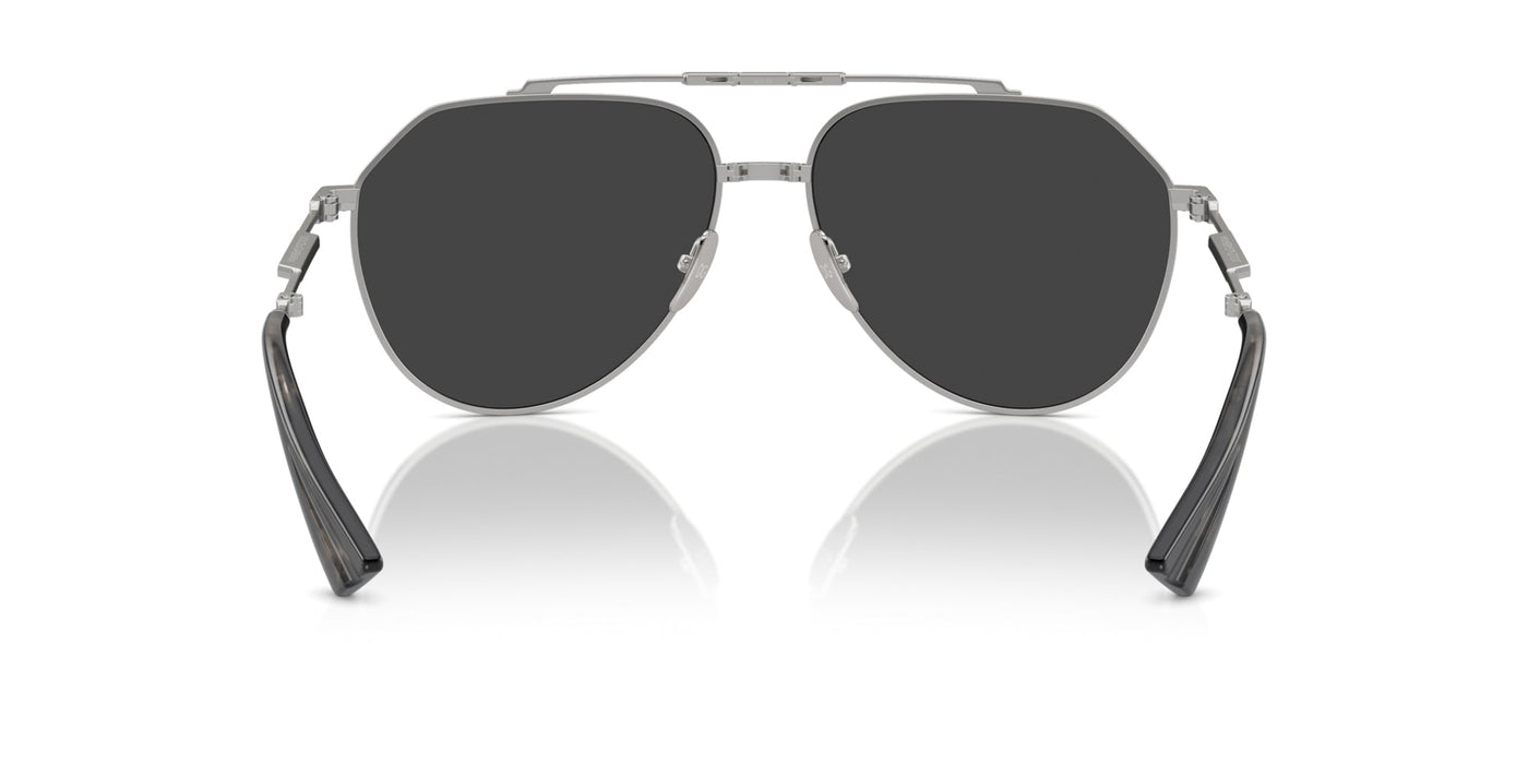 Dolce&Gabbana DG2302 Matte Silver/Black Polarised #colour_matte-silver-black-polarised