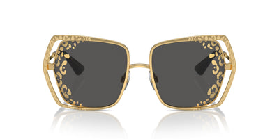 Dolce&Gabbana DG2306 Gold/Dark Grey Tampo Side Leopard Gradient #colour_gold-dark-grey-tampo-side-leopard-gradient