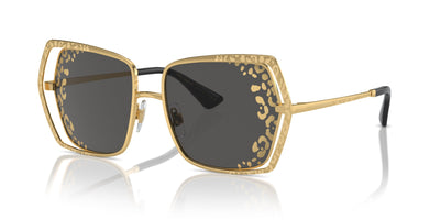 Dolce&Gabbana DG2306 Gold/Dark Grey Tampo Side Leopard Gradient #colour_gold-dark-grey-tampo-side-leopard-gradient