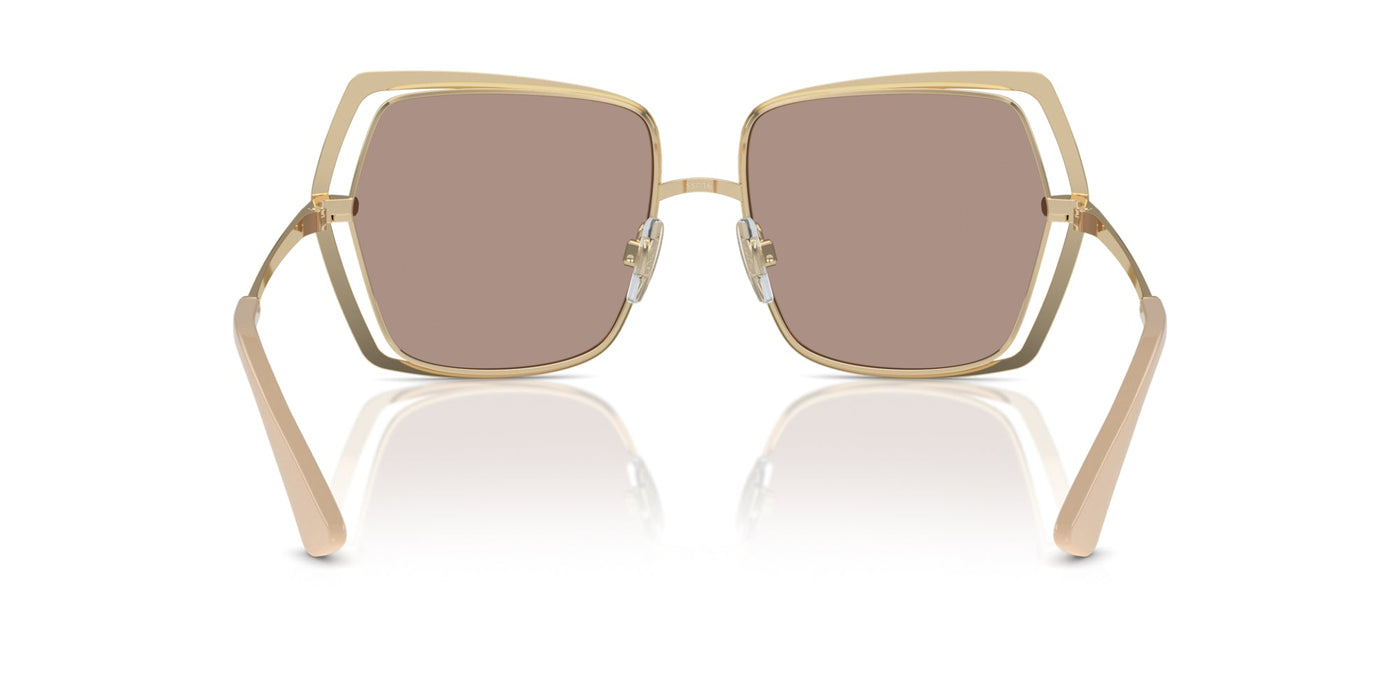 Dolce&Gabbana DG2306 Pale Gold/Light Brown Flash Gold Mirror #colour_pale-gold-light-brown-flash-gold-mirror