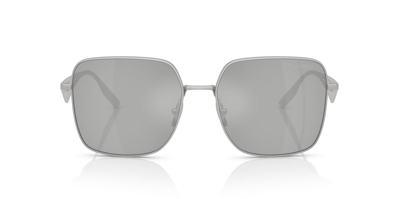 Dolce&Gabbana DG2310 Matte Silver/Clear Silver Mirror #colour_matte-silver-clear-silver-mirror