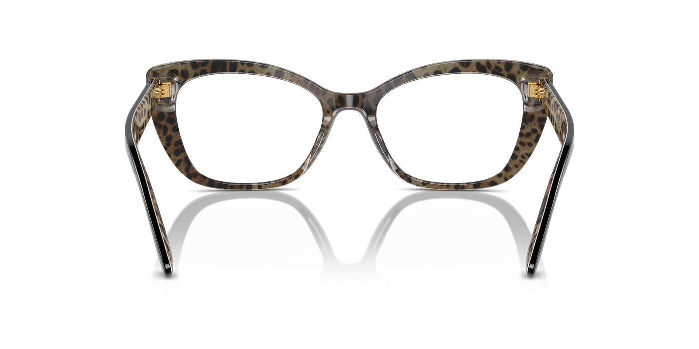 Dolce&Gabbana DG3360 Black On Leo Brown #colour_black-on-leo-brown