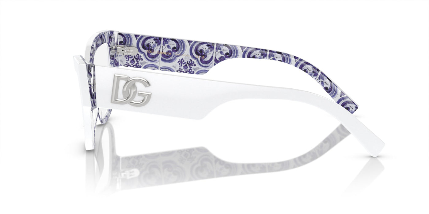 Dolce&Gabbana DG3378 White On Blue Maiolica #colour_white-on-blue-maiolica