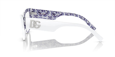 Dolce&Gabbana DG3378 White On Blue Maiolica #colour_white-on-blue-maiolica