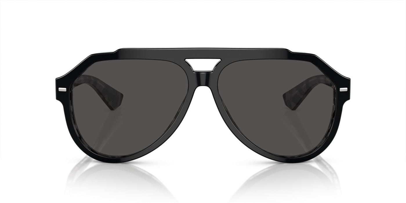 Dolce&Gabbana DG4452 Black On Grey Havana/Dark Grey #colour_black-on-grey-havana-dark-grey