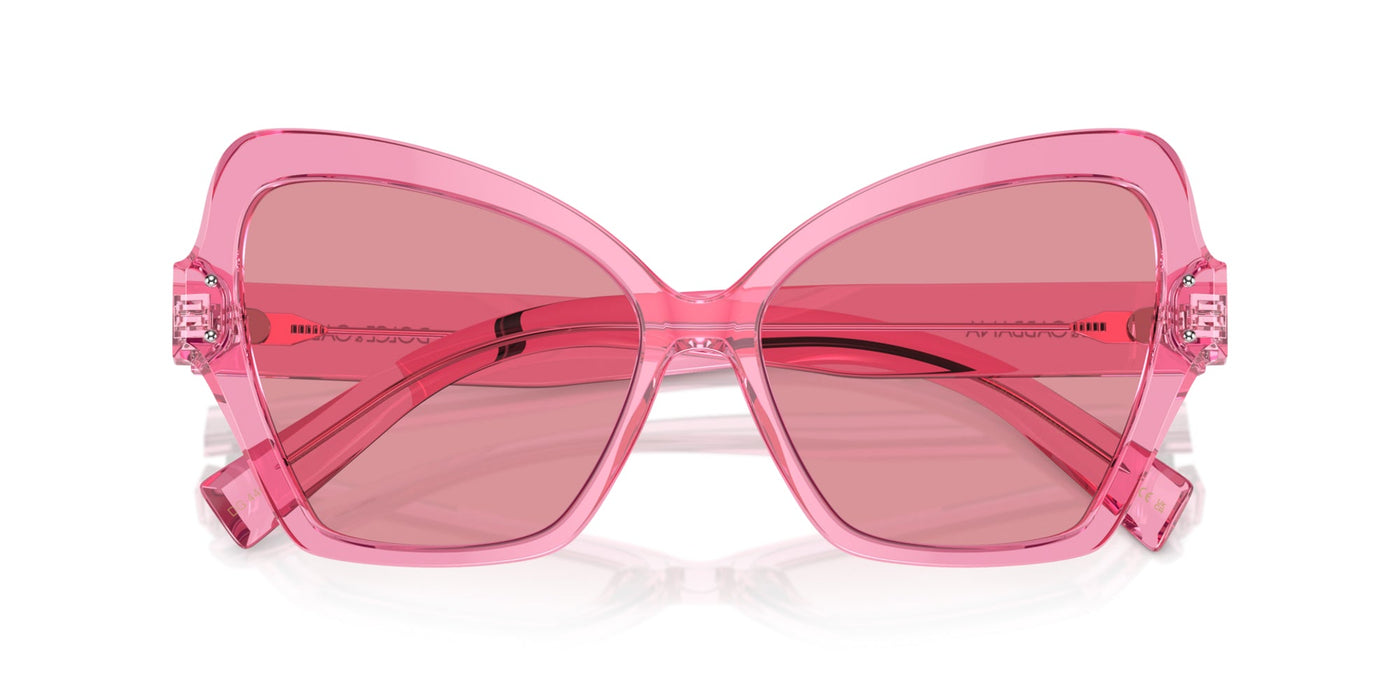 Dolce&Gabbana DG4463 Transparent Pink/Pink Internal Silver Mirror #colour_transparent-pink-pink-internal-silver-mirror