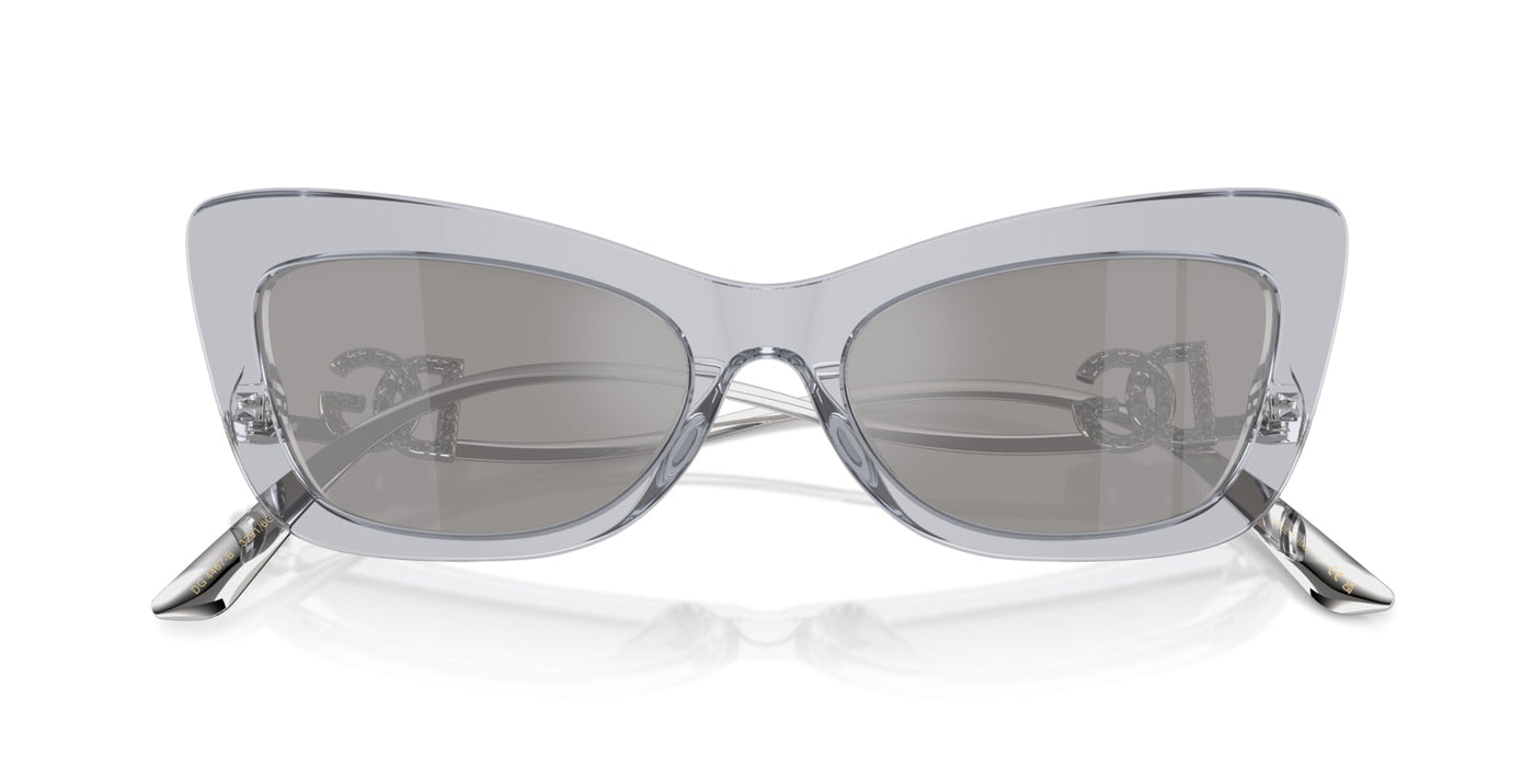 Dolce&Gabbana DG4467B Transparent Grey/Light Grey Silver Mirror #colour_transparent-grey-light-grey-silver-mirror