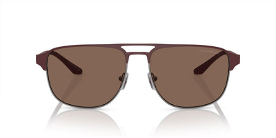 Emporio Armani EA2144 Matte Gunmetal/Bordeaux/Dark Brown #colour_matte-gunmetal-bordeaux-dark-brown