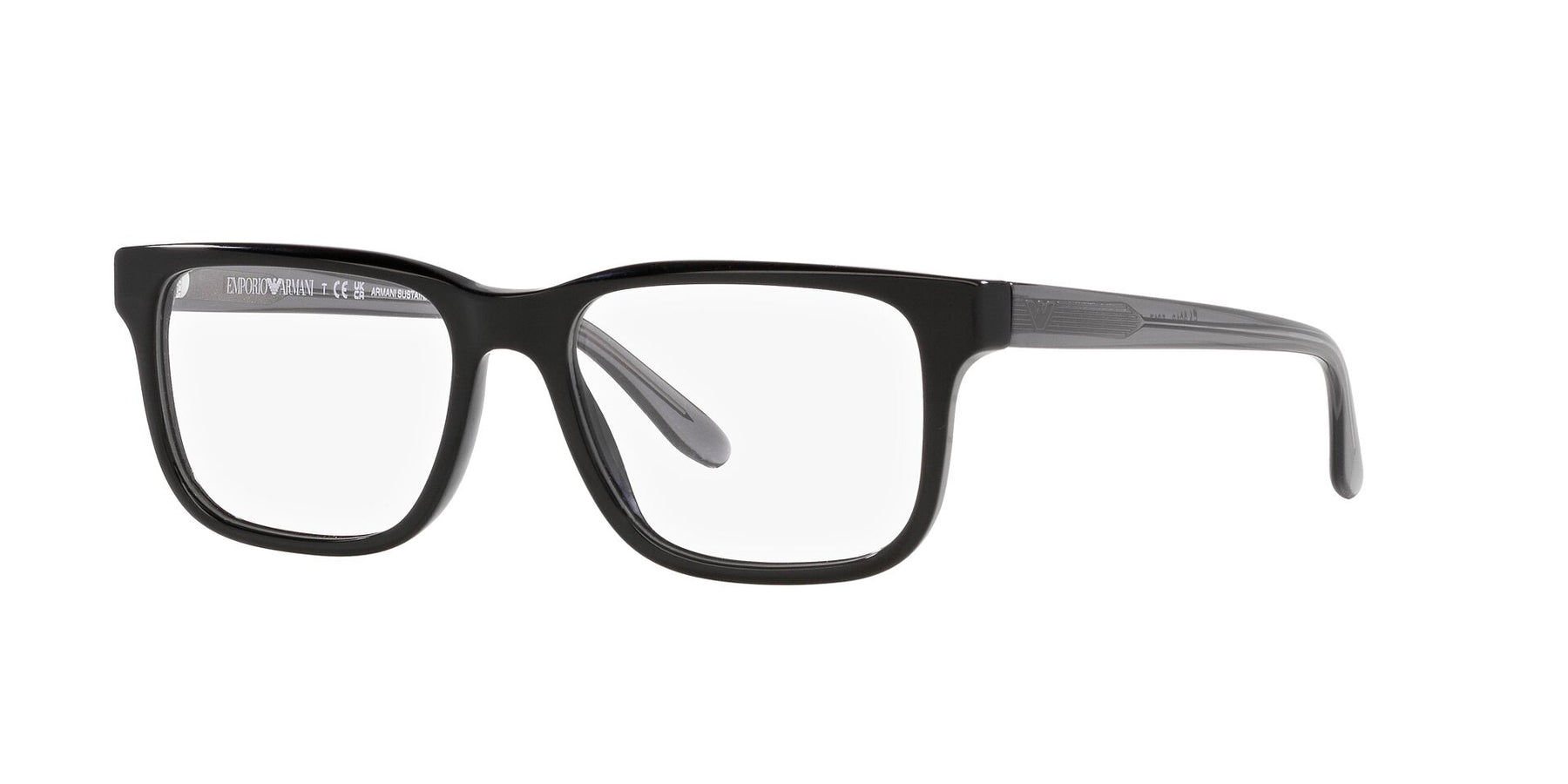 Emporio Armani EA3218 Rectangle Glasses | Fashion Eyewear