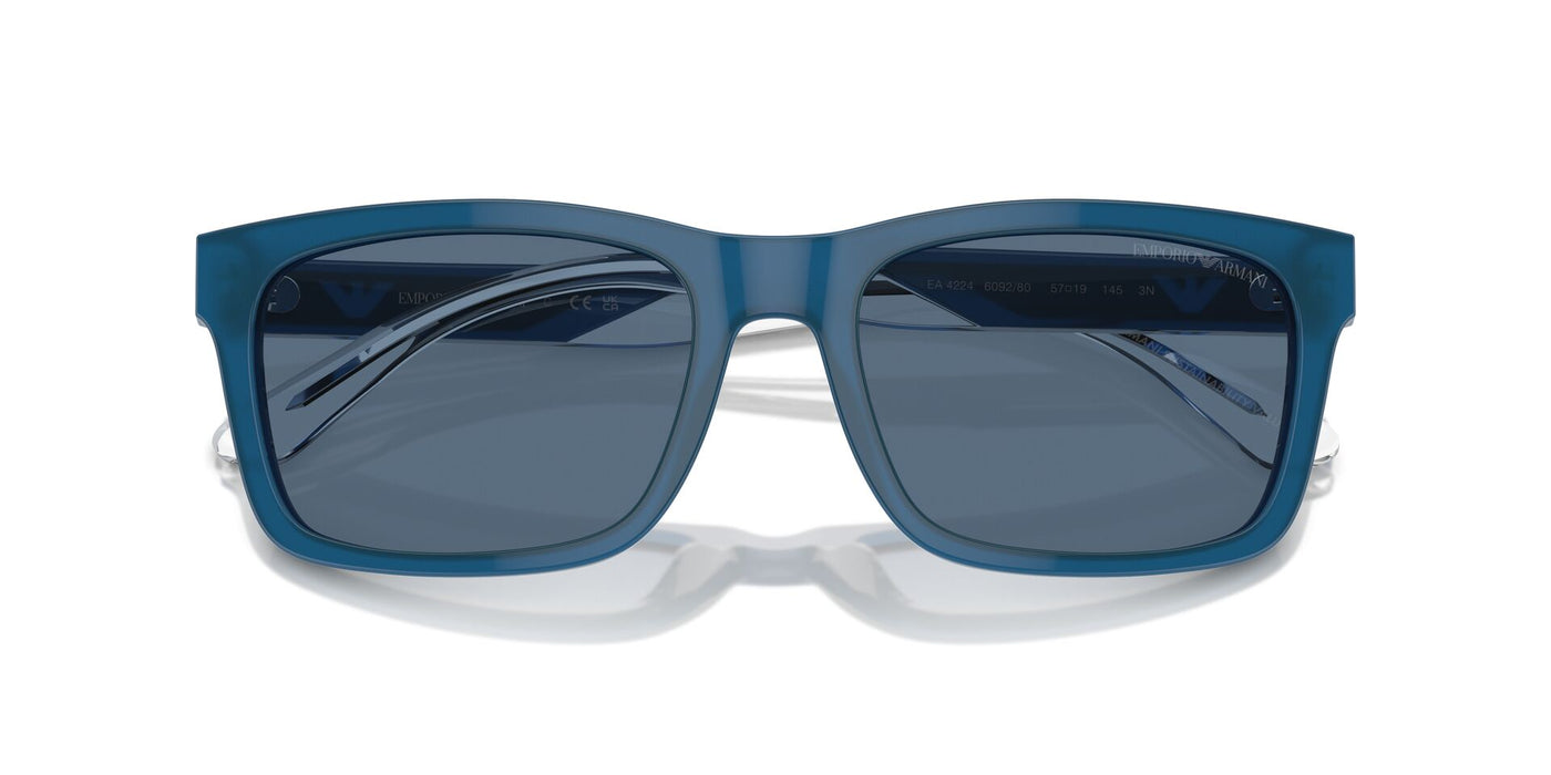 Emporio Armani EA4224 Shiny Opaline Blue/Dark Blue #colour_shiny-opaline-blue-dark-blue