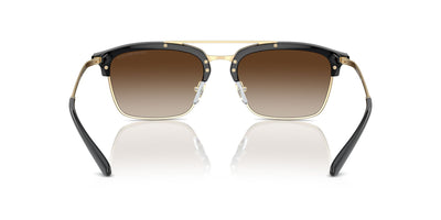 Emporio Armani EA4228 Shiny Black/Matte Pale Gold/Brown Gradient #colour_shiny-black-matte-pale-gold-brown-gradient