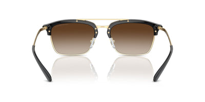 Emporio Armani EA4228 Shiny Black/Matte Pale Gold/Brown Gradient #colour_shiny-black-matte-pale-gold-brown-gradient