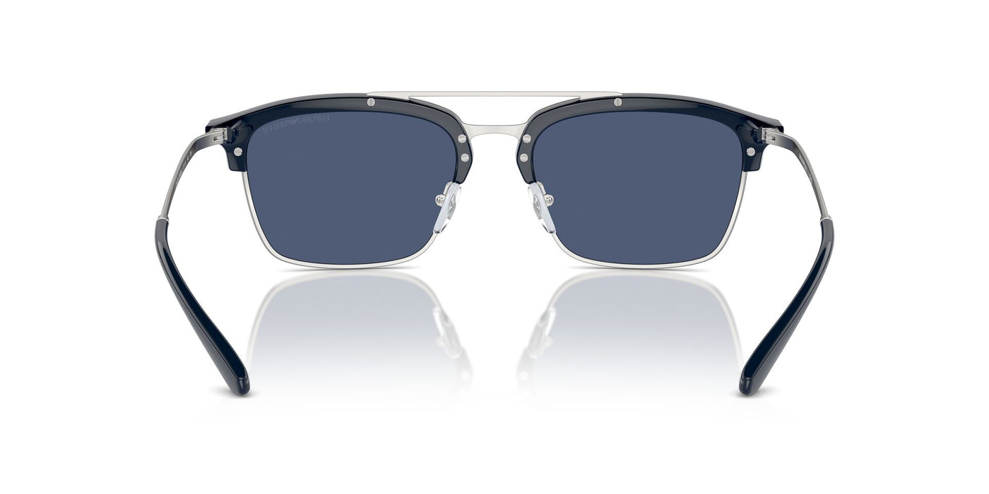 Emporio Armani EA4228 Shiny Blue/Matte Silver/Dark Blue #colour_shiny-blue-matte-silver-dark-blue
