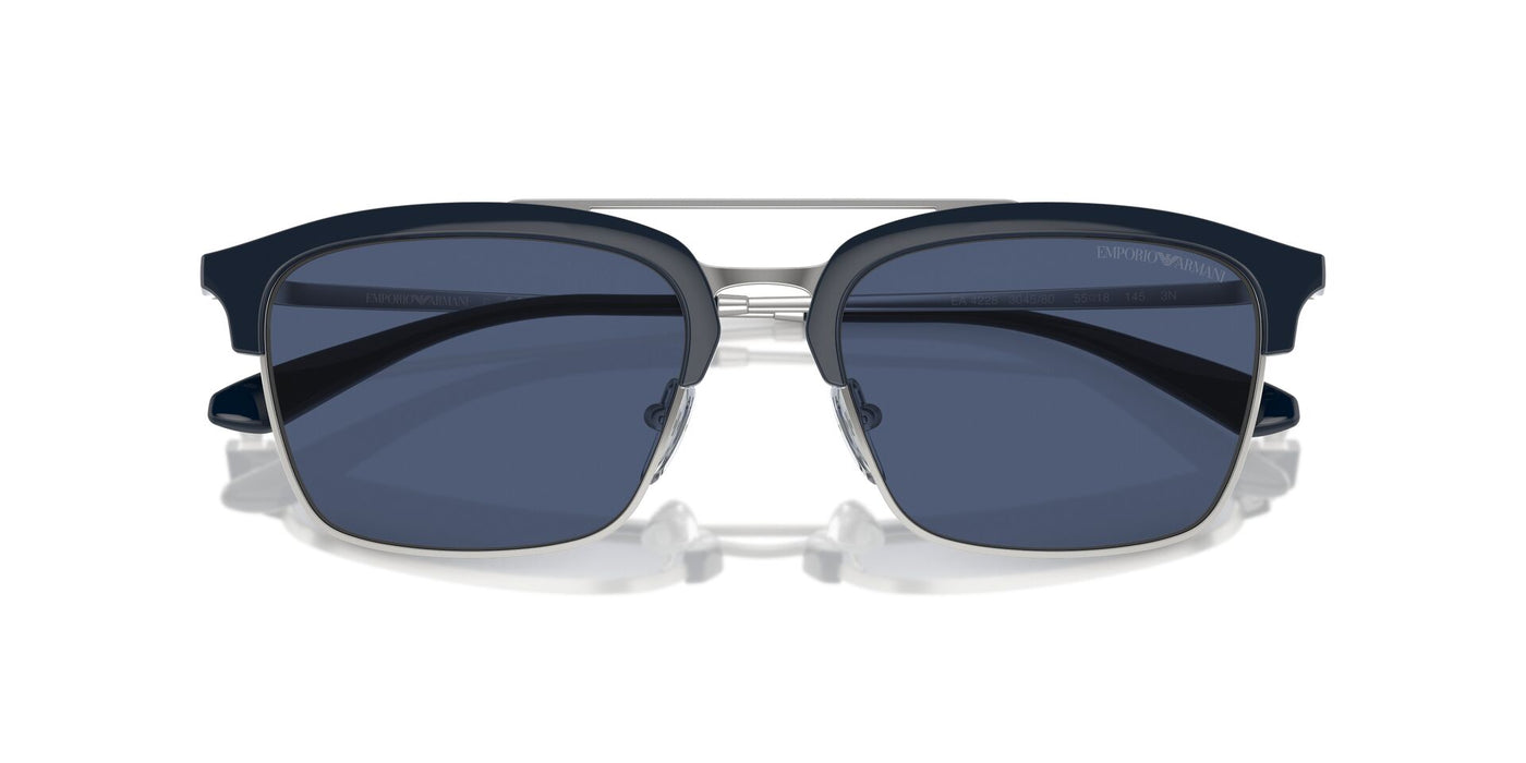 Emporio Armani EA4228 Shiny Blue/Matte Silver/Dark Blue #colour_shiny-blue-matte-silver-dark-blue